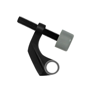HPH89U19 Hinge Mounted Pin Stop for Brass Hinges- Black - Solid