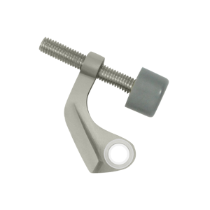 Hinge Mounted Pin Stop for Steel Hinges, Satin Nickel - Solid