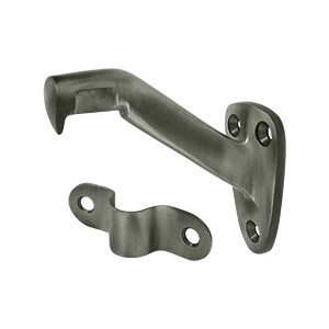 HRB325U15A 3.31 in. Projection Hand Rail Brackets, Antique Nickel - Solid