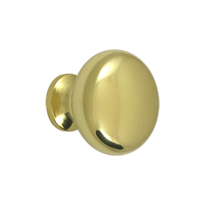 KR114U3 Knob Round Solid- Bright