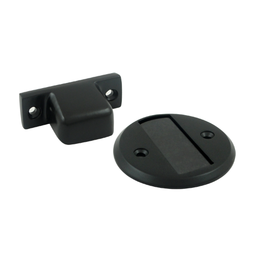 MDHF25U19 Magnetic Door Holder Flush 2.5 in. Diameter- Black - Solid