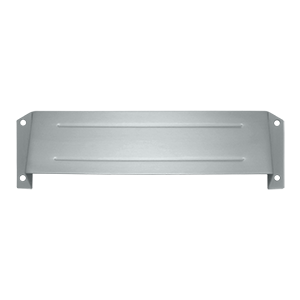 Letter Box Hood, Satin Chrome - Solid
