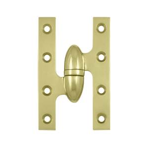 OK5032B3UNL-L 5 x 3.25 in. Olive Knuckle Hinge, Unlacquered Bright