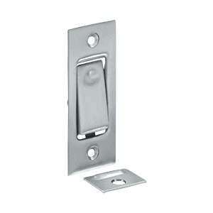 Jamb Pocket Door Bolts, Satin Chrome - Solid