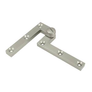 4.37 x 0.62 x 1.87 in. Hinge, Satin Nickel - Solid