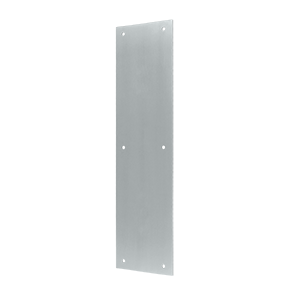 3.5 x 15 in. Push Plate, Satin Chrome - Solid