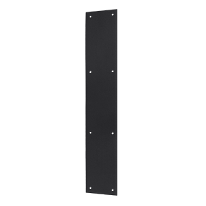 PP3520U19 3.5 x 20 in. Push Plate, Black - Solid