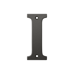 Picture of Deltana RL4I-10B 4 in. Residential Letter I- Oil Rubbed Bronze - Solid 