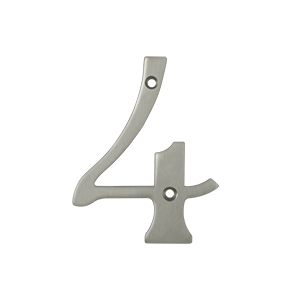 Picture of Deltana RN44U15 4 in. House Numbers&#44; Satin Nickel - Solid Brass