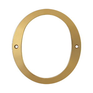 RN6-0 6 in. House Numbers- Lifetime Brass - Solid Brass