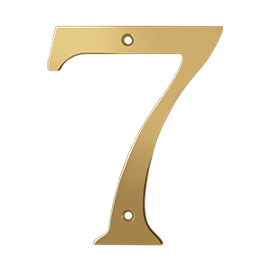 Picture of Deltana RN6-7 6 in. House Numbers- Lifetime Brass - Solid Brass