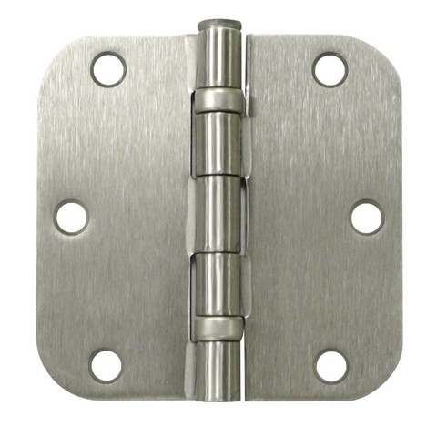S35R5BB15 3.5 x 3.5 x 0.62 in. Radius Ball Bearing Hinge- Satin Nickel - Steel - 50 Case - Pack of 2