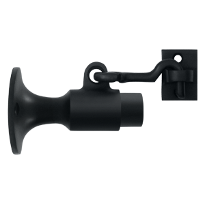 Wall Mount Bumper with Holder, Black - Solid