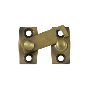 SB3058U5 0.62 in. Shutter Bar - Door Latch- Antique Brass - Solid Brass