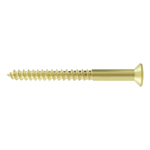 Picture of Deltana SCWB1225U3 2.5 in. Wood Screw No. 12- Bright Brass - Solid Brass