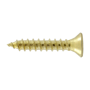 Picture of Deltana SCWS910U3 1 in. Wood Screw No. 9- Bright Brass - Steel