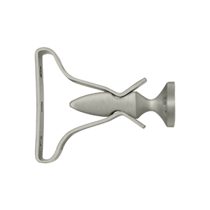 SDH193U15 2.75 in. Shutter Door Holder, Satin Nickel - Solid Brass & Steel