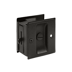 2.5 x 2.75 in. Privacy Pocket Lock, Oil Rubbed Bronze - Solid