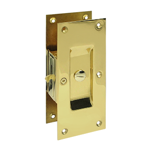 SDL60U3 6 in. Privacy Decorative Pocket Lock, Bright