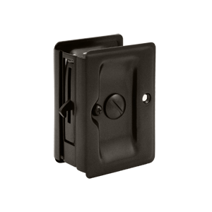 3.25 x 2.25 in. Heavy Duty Adjustable Privacy Pocket Lock- Oil Rubbed Bronze - Solid