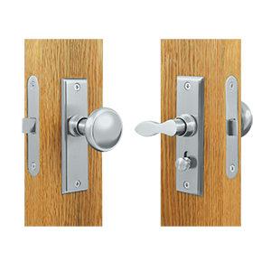SDML334U26 Square Storm Door Latch with Mortise Lock, Bright Chrome - Solid