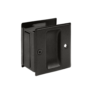 2.5 x 2.75 in. Passage Pocket Lock, Oil Rubbed Bronze - Solid