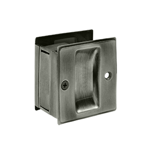 SDP25U15A 2.5 x 2.75 in. Passage Pocket Lock- Antique Nickel - Solid