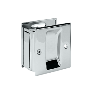 2.5 x 2.75 in. Passage Pocket Lock, Bright Chrome - Solid