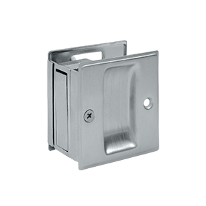 SDP25U26D 2.5 x 2.75 in. Passage Pocket Lock- Satin Chrome - Solid