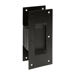 6 in. Passage Decorative Pocket Lock, Oil Rubbed Bronze - Solid