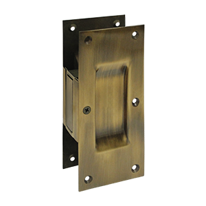 SDP60U5 6 in. Passage Decorative Pocket Lock, Antique