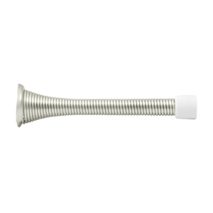 3.75 in. Heavy Duty Baseboard Door Bumper, Bright Nickel - Steel