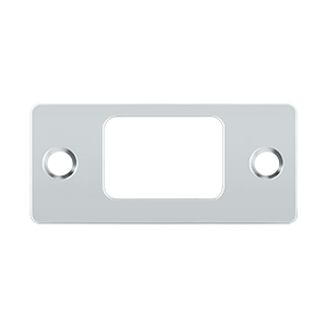 SP2753U26 2.75 x 1.25 in. Deadbolt Strike Plate, Bright Chrome - Solid