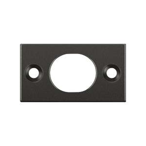 Picture of Deltana SP6FBU10B Strike Plate for 6 in. Flush Bolt, Oil Rubbed Bronze - Solid Brass