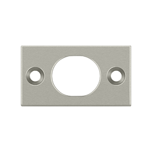 SP6FBU15 Strike Plate for 6 in. Flush Bolt- Satin Nickel - Solid Brass