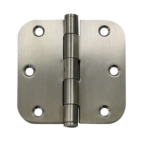 SS35R5U32D-R 3.5 x 3.5 x 0.62 in. Radius Hinge, Satin Stainless Steel - Pack of 2