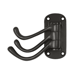 4 in. Projection Heavy Duty Triple Swivel Hook, Oil Rubbed Bronze - Solid Brass