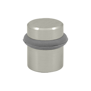 1.5 in. Round Universal Floor Bumper, Satin Nickel - Solid
