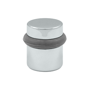 1.5 in. Round Universal Floor Bumper, Bright Chrome - Solid
