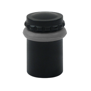UFBP5000U19 2 in. Round Universal Floor Bumper Pattern Cap, Black - Solid