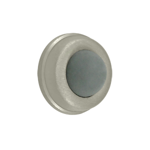 1 in. Diameter Flush Bumper, Satin Nickel - Solid
