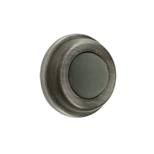 1 in. Diameter Flush Bumper, Antique Nickel - Solid