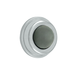 WB100U26 1 in. Diameter Flush Bumper- Bright Chrome - Solid