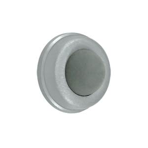 WB100U26D 1 in. Diameter Flush Bumper- Satin Chrome - Solid