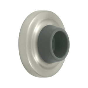 WB238U15 2.37 in. Diameter Concave Flush Bumper- Satin Nickel - Solid