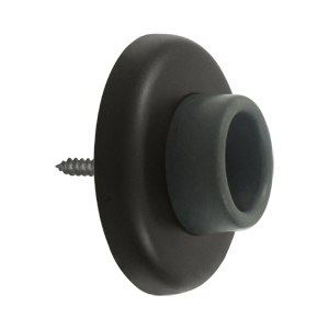 2.5 in. Diameter Wall Mount Concave Flush Bumper, Oil Rubbed Bronze - Steel