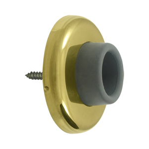 WB250U3 2.5 in. Diameter Wall Mount Concave Flush Bumper- Bright