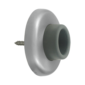 WB250U32D 2.5 in. Diameter Wall Mount Concave Flush Bumper- Satin Stainless Steel