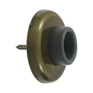 WB250U5 2.5 in. Diameter Wall Mount Concave Flush Bumper- Antique