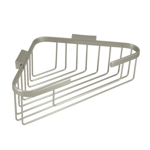 WBC1310U15 13 in. Corner Wire Basket- Satin Nickel - Solid Brass